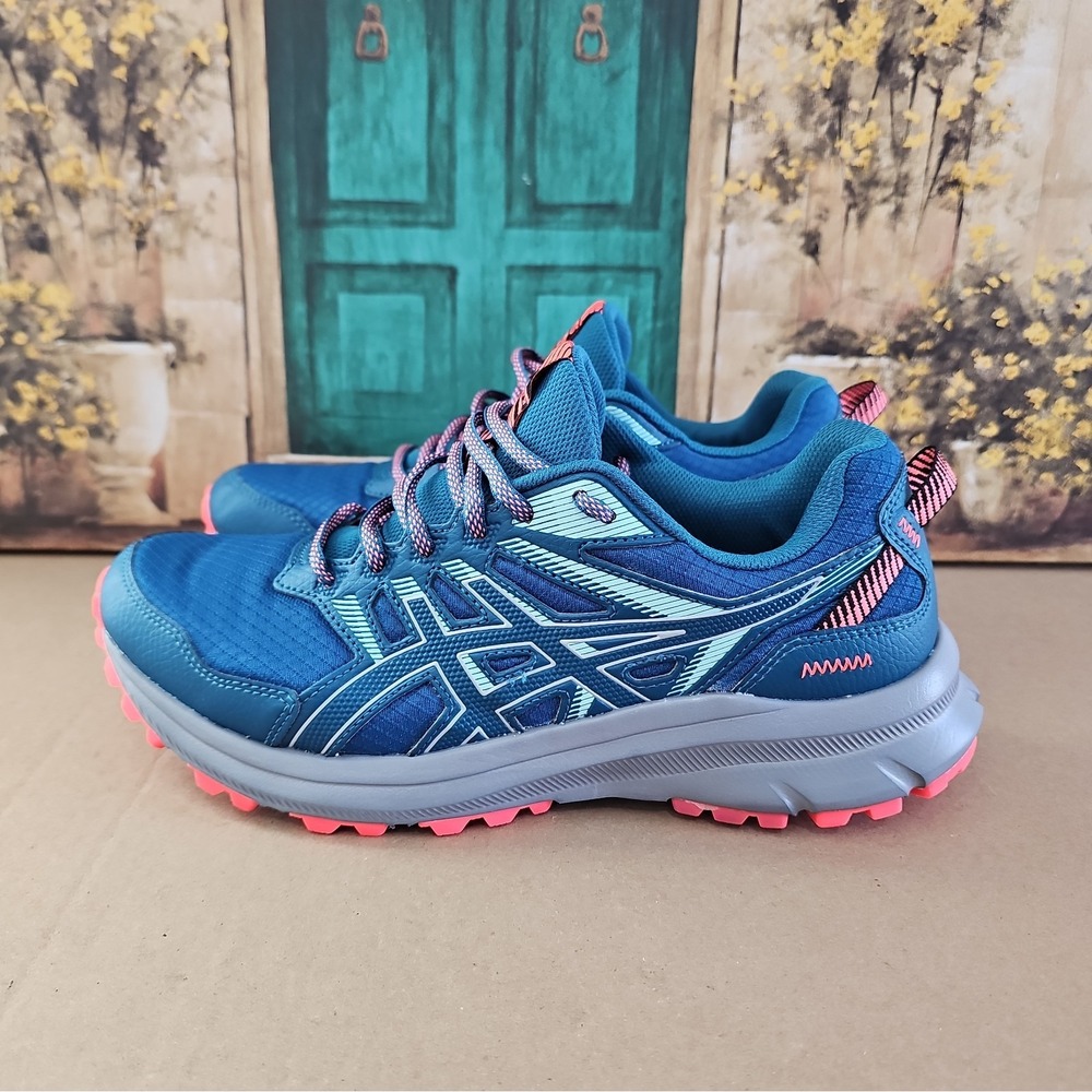 ASICS Women's Gel-Pulse Trail Scout 2 Running Shoes Teal/Gray Size 10.5